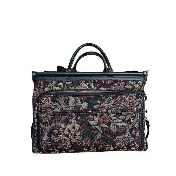 Atlantic Other - Atlantic Vintage Floral Tapestry Rolling Garment Bag Carry Suiter Travel Luggage
